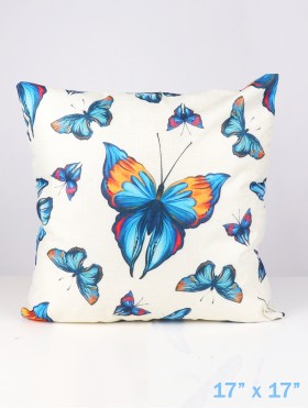 Butterfly Print Cushion & Filler